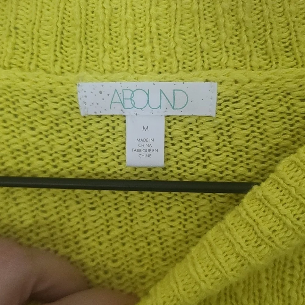 Abound Drop Shoulder Bright Neon Sweater N…